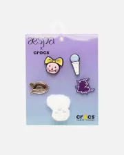 [CROCS] Aespa X Crocs 5 Pack Jibbitz Charms Multi-coloured - Size ONE ONE Multi-coloured
