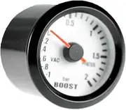 E Support Car Motor 2" 52mm Turbo Boost Gauge Bar Pointer Blue LED Light