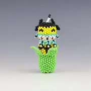 NATIVE AMERICAN HOPI BEADED CORN MAIDEN BY FERRELL ZEENA