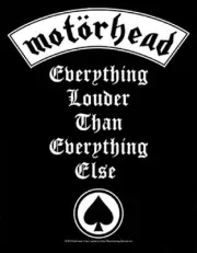 Motorhead Everything Louder Band Logo Back Patch