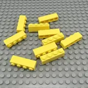 LEGO Brick - Bright Light Yellow - 1 x 4 - QTY x10