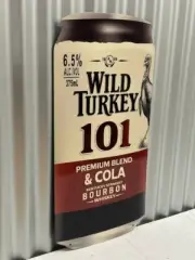 WILD TURKEY 101 SPIRIT CAN LARGE METAL SIGN DIE CUT 3D DESIGN