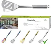 Berglander Stainless Steel Spatulas, Slotted Turner, Metal Spatulas Turner For Cooking, Kitchen Spatulas For Nonstick Cookware, Barbecue Spatulas, Dishwasher Safe, Easy to Clean