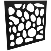 ProtectorAl 300 - 940 x 300 - 940mm Black Riverstone Framed Composite Decorative Panel