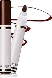 DAGEDA Lip Stain Marker, Smooth and Matte Finish Liquid Lip Liner Pen, Precise Pen-Like Tip Lip Marker,2 in 1 Smudge-proof Lip Liner Stain for Women Makeup (02 Mocha Brown)
