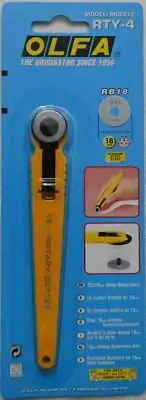 Olfa Rotary Cutter, 18mm Stainless Steel Blade, Model RTY-4