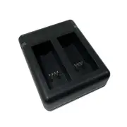 2-Port USB Battery Charger Charging Hub with Cable for Gopro Hero 9 Black Camera