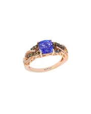 Le Vian 14K Rose Gold 1.68 ct. tw. Diamond & Blueberry Tanzanite Ring