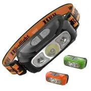 Super Bright LED Headlight Motion Sensor USB Rechargeable Headlamp Camping Light