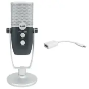 AKG ARA C22 USB Dual Mode Condenser Recording Microphone+Stand+iPhone/iPad Cable