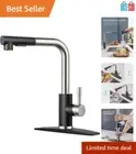Single Handle Kitchen Faucet with Pull Down Sprayer for Bar & Laundry Use