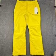 Halfdays Alessandra Pants Womens Large Yellow Lightning Ski PrimaLoft Waterproof