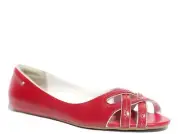 $168 Cole Haan Women's Air Passy Open Toe Flat Shoe 6 NEW IN BOX