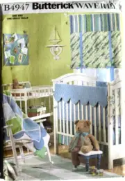 BUTTERICK CRAFT PATTERN 4947 INFANTS ROOM ACCESSORIES TO MAKE COVERS UNCUT FF