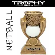 1 x NETBALL 145mm RESIN trophy award winner runner up COMPETITION gibson game