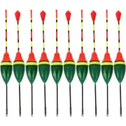 20pcs Fishing Floats Night Fishing Floats Weighted Bobbers Fishing Popping Cork