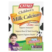CATALO, Children's Milk Calcium Formula, Zinc, 50 Chewable Tablets