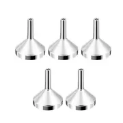 5Pcs Stainless Steel Mini Funnels with Filter, Wide Mouth Canning Kitchen Tools
