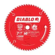 Diablo 7-1/4 in. D X 5/8 in. TiCo Hi-Density Carbide Finishing Saw Blade 60