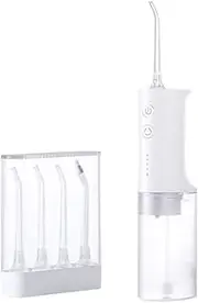 Water Dental Flosser Cordless for Teeth, 4 Modes Dental Oral Irrigator, Portable and Rechargeable IPX7 Waterproof Powerful Battery Life Water Teeth Cleaner Picks for Home Travel Use