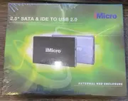 iMicro 2.5" SATA & IDE To USB 2.0 External HDD Enclosure