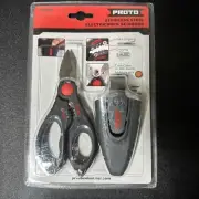 Stanley Proto J318SS Stainless Electricians Scissors, 6-7/64"