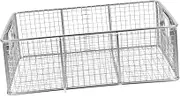 Amosfun Stainless Steel French Fry Chip Basket Grill Basket for Pot Heat-Resistant Handles