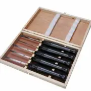 5PCS HSS Mini Chisel Set High Speed Steel Woodturning Carving Wood Working