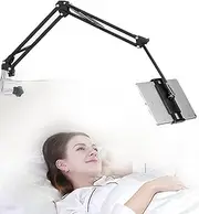 Tablet Stand for Bed, Adjustable and Foldable Tablet Stand Holder with 360 Degree Rotation for iPhone iPad Cellphone Tablet Kindle Fire, or Other 4.7-12.9 inch Devices