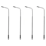 4pcs Model Railway LED Lamppost Lamps White 1/100 Scale 11cm 4.33inch 3V