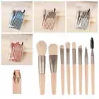 Set of 8 With Bag Make Up Brushes Foundation Brush Makeup Beginners