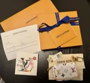 BNIB Louis Vuitton X Murakami Micro Pochette White Monogram Multicolor Bag Charm