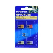 Narva 5-25Amp Micro 2 Blade Fuse Assortment - 5 Pack