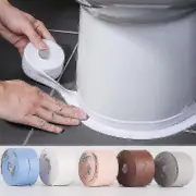 Waterproof Sealing Tape Diy Self Adhesive Mildew-proof Sealant Tape Wallpaper Kitchen Floor Pvc Brown 3.8cm x 320cm