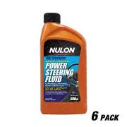 6 x Nulon Full Synthetic Multi Vehicle Power Steering Fluid 500ml PSFMV