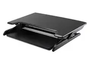 Hyvarwey ID-36 EasyUp Height Adjust Sit Stand Desk Riser Foldable Laptop Desk Notebook/Monitor Holder Stand With Keyboard Tray Black