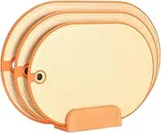 3-Piece Plastic Cutting Board Set with Stand – Durable Non-Slip Chopping Boards for Meat, Vegetables & Fruit – Multi-Use Carving Boards with Juice Grooves, Easy to Clean, BPA-Free Kitchen Tool