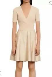 Sandro Espera Wrap Effect Knitted 38 Academia Coquette Girlhood Old Money $370