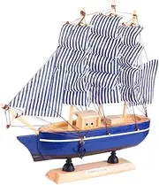 Hohopeti Sailboat Model 1pc Wooden Ship Model for Sailing Boat Decor Home Decor for Office