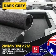 2PC 2M×3M Anti Skidding Carpet Felt Marine Floor Underlay Yacht Deck Cab Mat 2mm