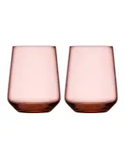 [IITTALA] Essence Tumbler 350ml Set of 2 in Salmon Pink