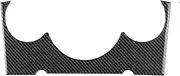 ADCCH Compatible For Mini Cooper Hatch One R50 R53 2001-2006 Carbon Fiber Speedometer Frame Center Instrument Trim Sticker Interior Accessories(Black carbon,For r50)
