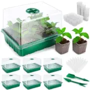 72 XL Cells Seed Starter Tray, 6 Packs Seed Starter Kit Large Size Individual...