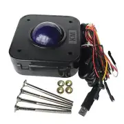 New Round 4.5cm Purple PS2 PCB Connector Trackball Mouse With Screws Arcade Game