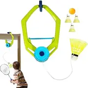Door Badminton Game - Badminton Training Tool, Badmintons Games | Single Player Badmintons Rebound Trainer Aid with String, Rebound Doors Game for Children, Adults Beginners