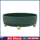 Cosmetic Display Box Rotatable Kitchen Condiment Storage Rack (Peafowl Green)