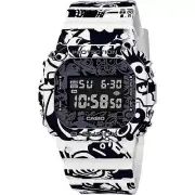 Casio Men's Digital Watch G-shock G-Universe Black and White Strap DW-5600GU-7CR