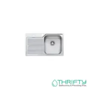 Oliveri Nu-Petite Single Bowl Topmount Sink With Drainer NP622