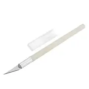 Precision Craft Carving Knife Hobby Knife with White Plastic Handle, 2Pcs