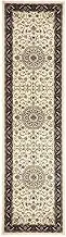 Rug Culture SYD-9-IB Sydney Medallion Runner Rug, Ivory Black, 300 x 80 cm Size
